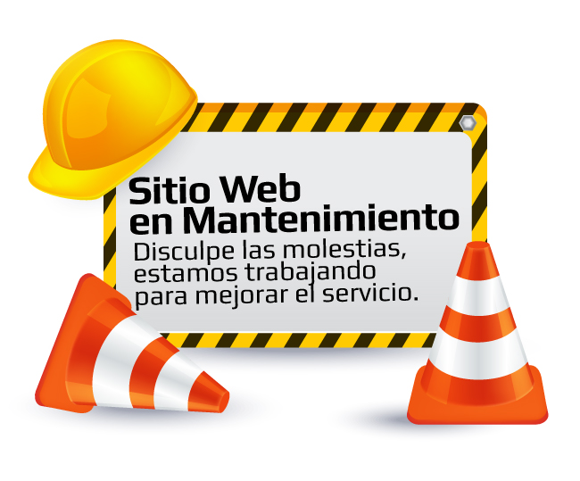 Sitio web en mantenimiento